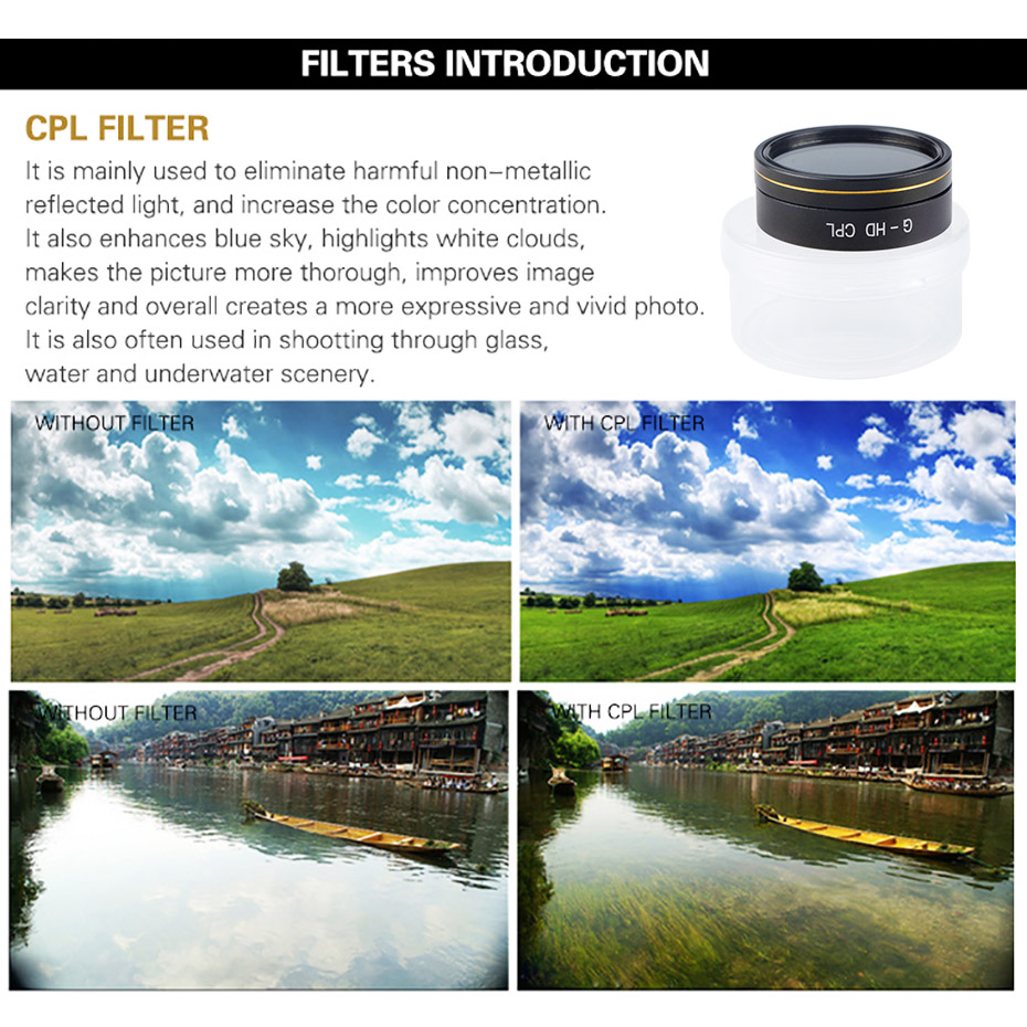 Drone Filter For Phantom 4 Pro - Drone Camera Filter ulasan dan harga