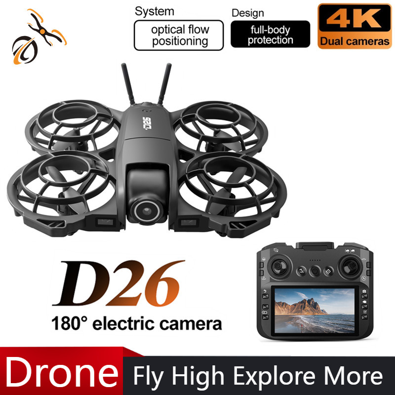 D26 Drone 4K Aerial HD 180° Ca - Drone Camera With Gimbal ulasan dan harga