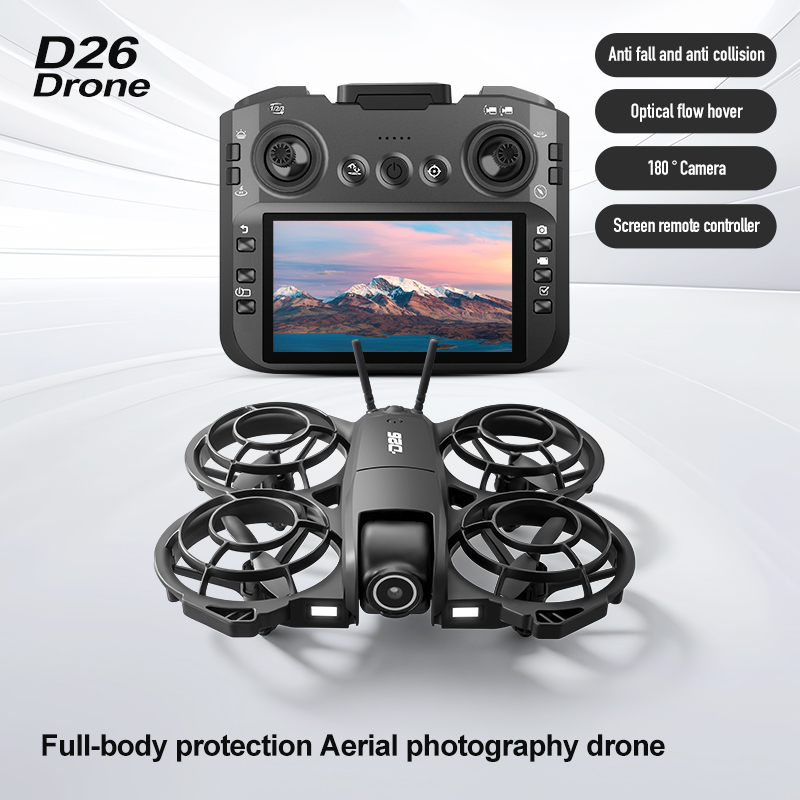 D26 Drone 4K Aerial HD 180° Ca - Drone Camera With Gimbal ulasan dan harga