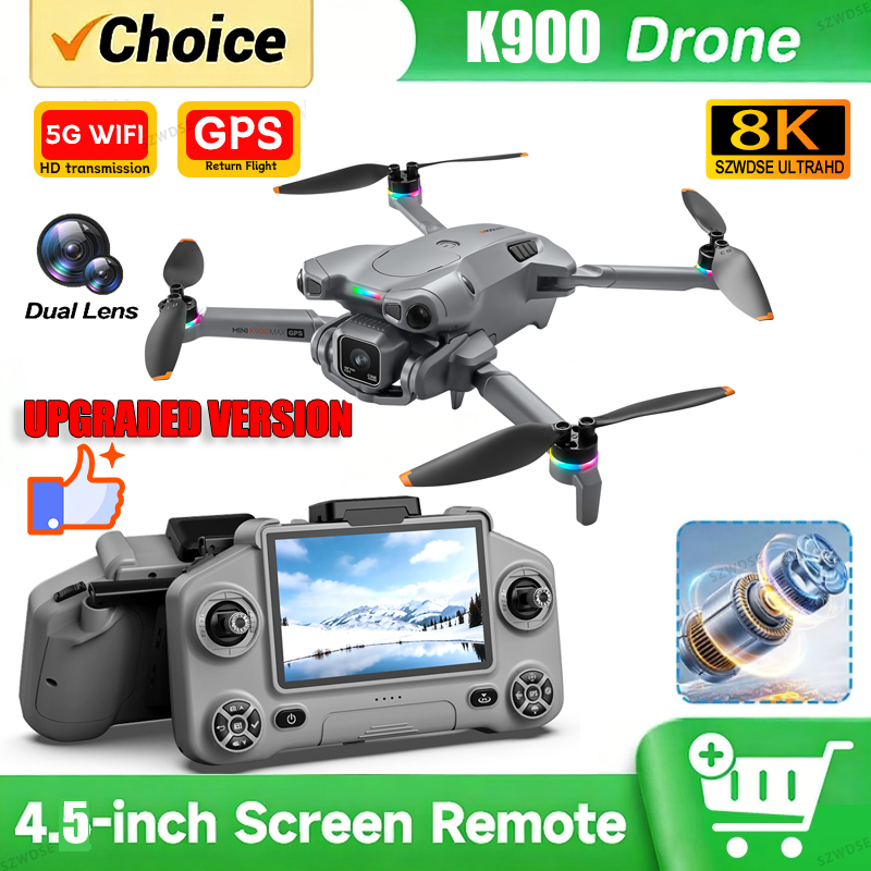 New K900 MAX GPS Drone with 4K - Drone Camera Night Vision ulasan dan harga