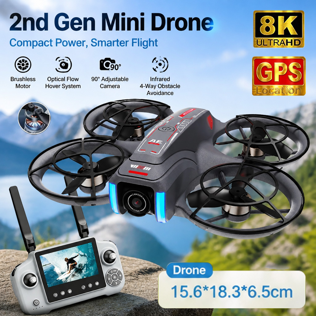 AE21 Mini Drone Toy 8K HD Dual - Drone Camera Night Vision ulasan dan harga
