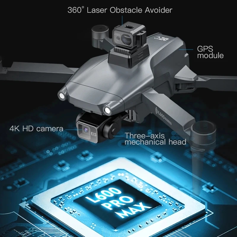 L600 PRO MAX GPS Drone Profess - Drone Camera With Gimbal ulasan dan harga
