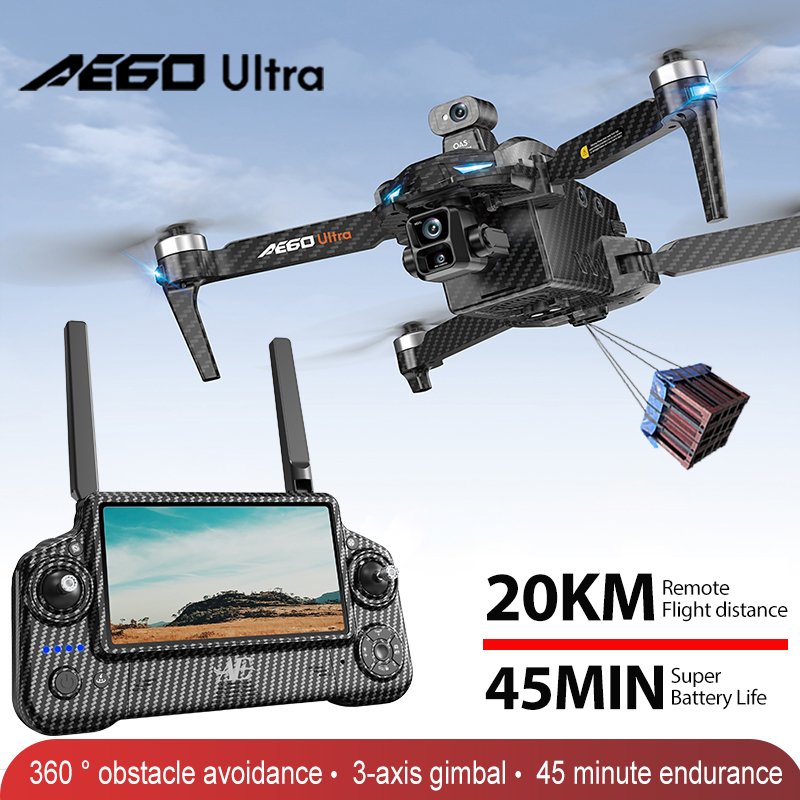 AE60 GPS Drone Professional 8K - Drone Camera With Gimbal ulasan dan harga